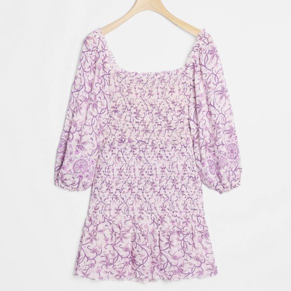 Saylor Wynnie Smocked Mini Dress
